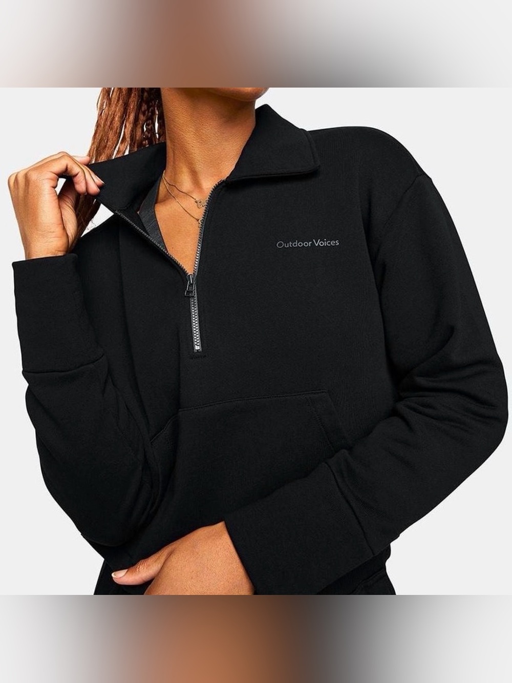 NWT Outdoor Voices Pickup 1/4 Zip Sweatshirt